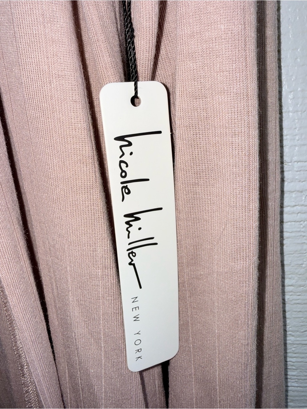 Nicole Miller New York Long Open Front Cardigan Robe Pink Womens Medium NWT - Picture 6 of 11